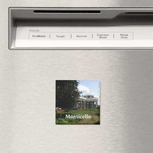 Aimant Maison de Thomas Jefferson : Monticello (In Situ (Lave-vaisselle))