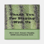 Aimant Maison de vacances Sud-Ouest Guest Cactus Merci (Devant)