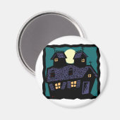 Aimant Maison Hantée La Nuit (Recto/Verso)