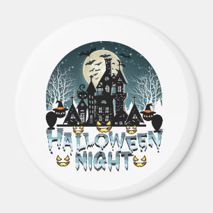 Aimant Maison hantée, Soirée d'Halloween effrayante