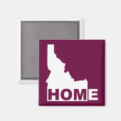 Aimant Maison Idaho Loin De L'Aimant Du Réfrigérateur D'É (Recto/Verso)