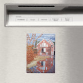 Aimant Maison rose en automne (In Situ (Lave-vaisselle))