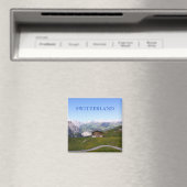 Aimant Maison suisse et alpes (In Situ (Lave-vaisselle))