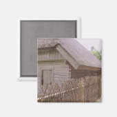 Aimant Maison sur toits de chaume, musée Rumsiskes, LITUA (Recto/Verso)