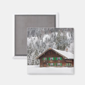 Aimant Maison traditionnelle en bois en Bavière (Recto/Verso)