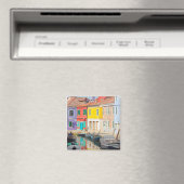 Aimant Maisons de couleurs à Venise île Burano Italie (In Situ (Lave-vaisselle))