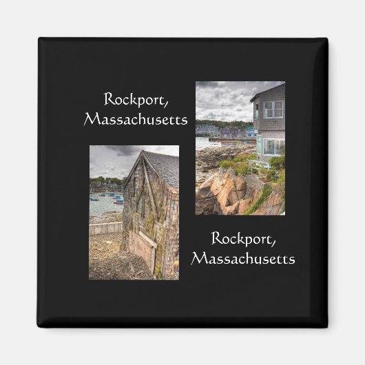 Aimant Maisons de plage à Rockport, Massachusetts (Devant)