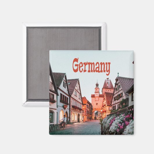 Aimant Maisons de rangées Allemagne (Recto/Verso)