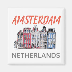 Aimant Maisons de rangées d'Amsterdam