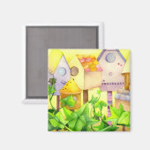 Aimant Maisons d'oiseaux (Recto/Verso)