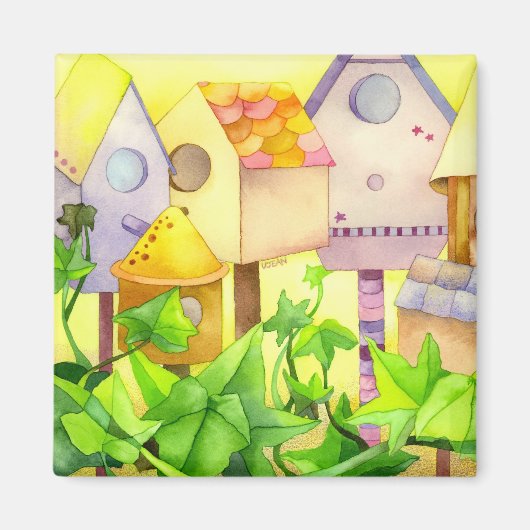 Aimant Maisons d'oiseaux (Devant)