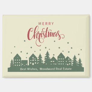 Aimant Maisons élégantes de Noël   Realtor sur mesure