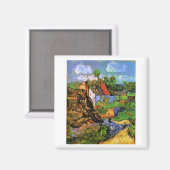 Aimant Maisons en Auvers Van Gogh Art (Recto/Verso)