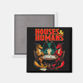 Aimant Maisons Et Humains Drôle Jeu De Dés Rpg De Table P (Recto/Verso)