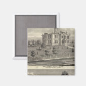 Aimant Maisons scolaires, San Jose (Recto/Verso)