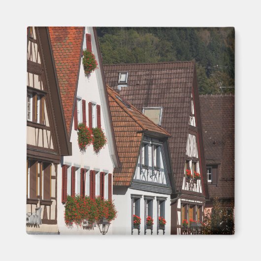 Aimant Maisons traditionnelles d'Allemagne (Devant)
