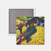 Aimant Maisons Wassily Kandinsky à Murnau. Expressionnism (Recto/Verso)