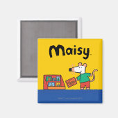 Aimant Maisy avec livres de bibliothèque (Recto/Verso)