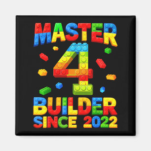 Aimant Maître constructeur 4ème anniversaire 2022 4 ans