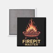 Aimant Maître de brasero Camping Feu de camp Camper Foyer (Recto/Verso)
