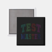 Aimant Maître de test drôle journée de test mode professe (Recto/Verso)
