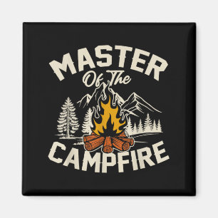 Aimant Maître du camping Feu de camp Amateur de camping