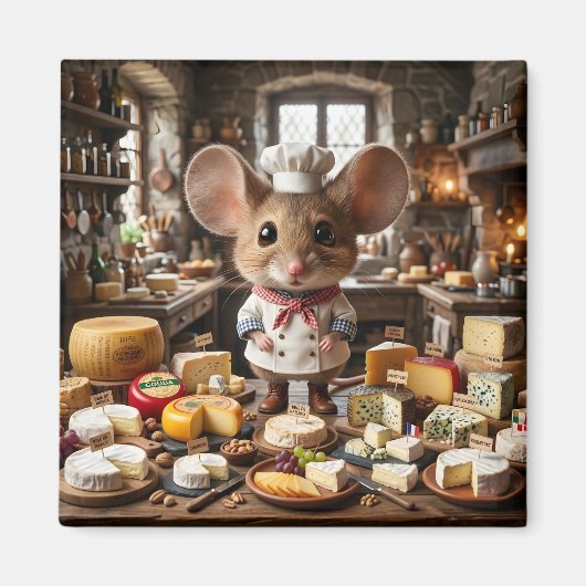 Aimant Maître Fromager Souris (Devant)