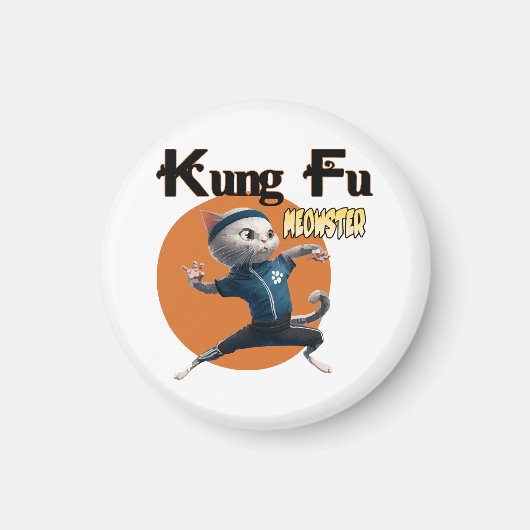 Aimant Maître Kung Fu Meow (Devant)