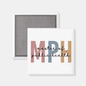 Aimant Maîtrise en santé publique du MPH (Recto/Verso)