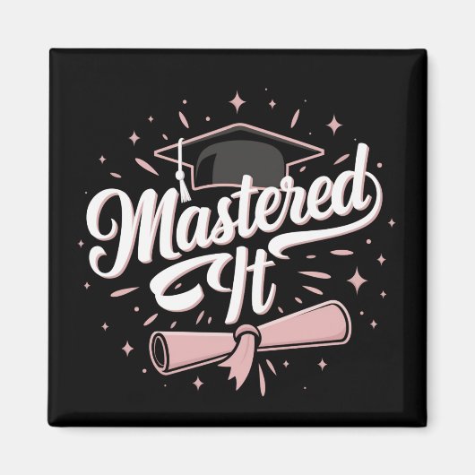 Aimant Maîtrise Il Maîtrise Diplômé MBA (Devant)