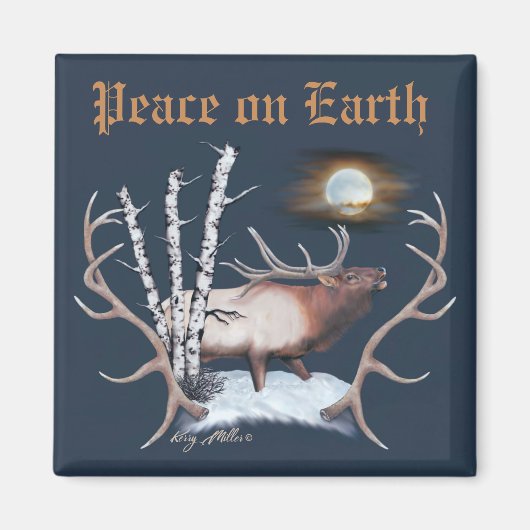 Aimant Majestic Bull Elk (Devant)