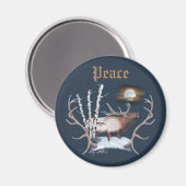 Aimant Majestic Bull Elk (Recto/Verso)