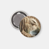 Aimant Majestic Eagle surplombant le lac Serene (Recto/Verso)