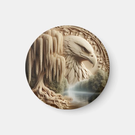 Aimant Majestic Eagle surplombant le lac Serene (Devant)