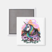 Aimant Majestic Unicorn (Recto/Verso)