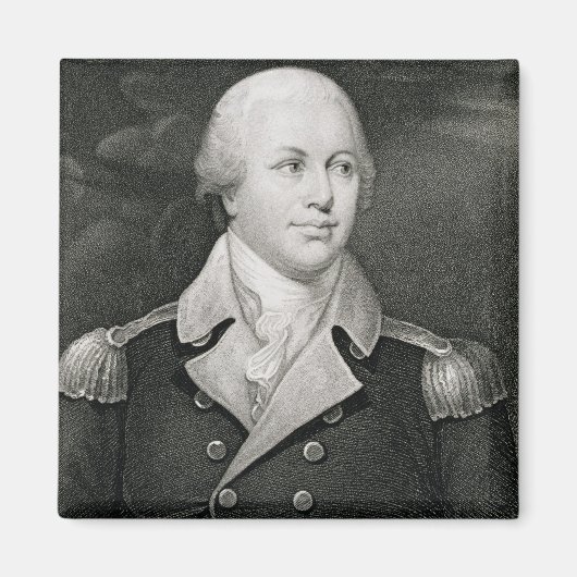 Aimant Major General Nathaniel Greene (1742-86), engravé (Devant)