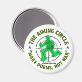 Aimant "Make Poems, not War" (Recto/Verso)
