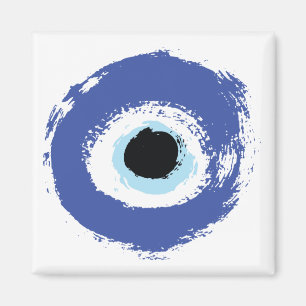Aimant Mal Oeil Artiste Bleu Grec