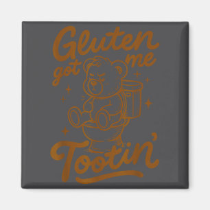 Aimant Maladie Cœliaque Gluten Ours Drôle Gluten M'a Eu A