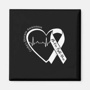 Aimant Maladie de Crohns Coeur soutien de Ribbon violet C
