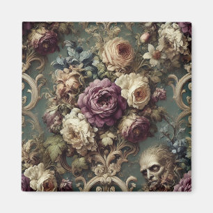 Aimant Maladie dorée - Gothique Victorien Design floral