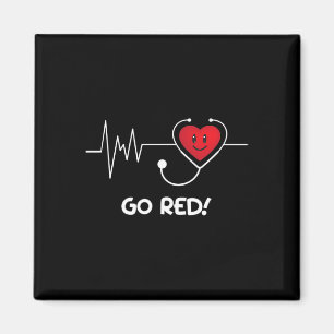 Aimant Maladie Février Porter le coeur rouge Maladie Sens