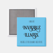 Aimant Maladie invisible (Recto/Verso)
