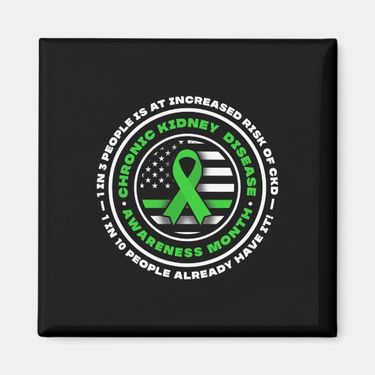 Aimant Maladie Mari, dons de sensibilisation aux maladies (Devant)