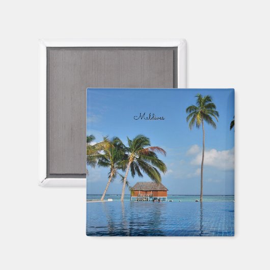Aimant Maldives exotiques (Recto/Verso)