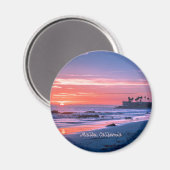 Aimant Malibu, CA photo pittoresque (Recto/Verso)