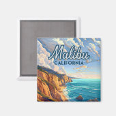 Aimant Malibu California Los Angeles El Matador Beach (Recto/Verso)