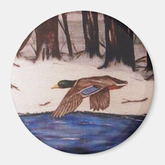 Aimant Mallard Duck en mission (Devant)