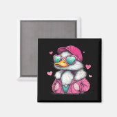 Aimant Mallard Duck Hunting Funny Valentine's Day Heart G (Recto/Verso)