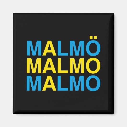 Aimant MALMO Swedish Flag (Devant)